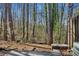 Beautiful shot of the backyard showing the luscious trees at 3135 Reeves Se St, Smyrna, GA 30080