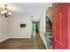 Inviting living room with wood flooring, staircase, and open layout at 3135 Reeves Se St, Smyrna, GA 30080