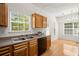 Charming kitchen featuring ample natural light and stylish cabinetry at 5686 Lawley Dr, Alpharetta, GA 30022