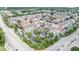 Aerial view of residential townhomes, green spaces and surrounding neighborhood at 2260 Edgartown Se Ln # 1, Smyrna, GA 30080