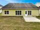 Exterior view of backyard featuring a patio and level lawn at 6405 Beaver Creek Trl, Atlanta, GA 30349