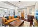 Open-concept living space with a comfortable sofa, stylish decor, and seamless flow to the kitchen at 1977 Nash Se Ave, Atlanta, GA 30316