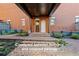 Courtyard between buildings and covered parking with brick pavers and well maintained landscaping at 4143 N Swann St, Covington, GA 30014