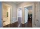 Hallway leading to bathroom, bedroom, and closet at 4143 N Swann St, Covington, GA 30014