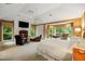 This spacious bedroom includes a fireplace, large windows, and comfortable seating for a relaxing retreat at 44 Muscogee Nw Ave, Atlanta, GA 30305