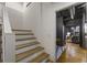 Staircase leading to the finished basement at 1860 Mountain Shadow, Stone Mountain, GA 30087