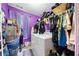 Well-organized laundry room with modern washer and dryer and lots of space for storage at 4079 Essex Dr, Villa Rica, GA 30180
