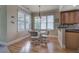 Cozy breakfast nook with hardwood floors and natural lighting at 116 Patrick Way, Marietta, GA 30064