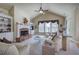 Spacious living room with vaulted ceiling, fireplace, and neutral decor at 116 Patrick Way, Marietta, GA 30064
