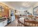 Dining room with hardwood floors, casual lighting, and dining table at 2062 Cezar Nw Dr, Kennesaw, GA 30152