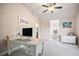 Bright office space with a desk, storage, and comfortable carpet at 2400 Gants Hill Pl, Cumming, GA 30041