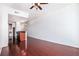 Bright living room features hardwood floors connecting to a stylish kitchen area at 361 17Th Nw St # 2407, Atlanta, GA 30363