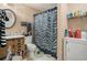 Full bathroom featuring a vanity, toilet, and shower with decorative curtain at 2631 Rolling Hills Way, Conyers, GA 30094