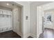 Mudroom/Entryway features built-in storage and seamlessly connects to the kitchen at 3332 Old Concord Se Rd, Smyrna, GA 30082