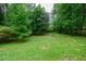 Large backyard with lush greenery, mature trees offering privacy and shade at 87 Valley Rd, Lawrenceville, GA 30044