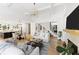 Bright open-concept living room with fireplace and modern decor at 1206 Kincaid Rd, Marietta, GA 30066