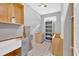 Room being remodeled showcasing new cabinets, shelving, and a ceiling fan at 11 Headden Nw Rdg, Cartersville, GA 30121