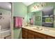 Charming bathroom with a tub, sink, and vanity at 1519 Brookcliff Cir, Marietta, GA 30062