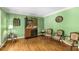 Cozy living room with hardwood floors, vintage furniture and classic decor at 1519 Brookcliff Cir, Marietta, GA 30062