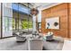 Elegant lobby sitting area, view of the entry and a beautiful chandelier fixture at 700 Park Regency Ne Pl # 1407, Atlanta, GA 30326