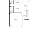 Main level floor plan featuring kitchen, living room, dining area, laundry, and garage at 4567 Hickory Forest Nw Dr, Acworth, GA 30102