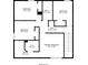 Second level floor plan including primary bedroom, bathrooms, walk-in closet, and bedrooms at 4567 Hickory Forest Nw Dr, Acworth, GA 30102