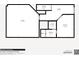 Detailed floorplan featuring measurements of the garage, staircase, hallway, bedroom, closet, and bathroom at 753 Topsail Ln, Alpharetta, GA 30005
