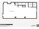 Detailed floorplan showcasing the measurements of the kitchen, living room, pantry, staircase, and bathroom at 753 Topsail Ln, Alpharetta, GA 30005
