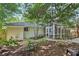 Charming backyard with lush landscaping and a screened-in porch at 1410 Lively Ridge Ne Rd, Atlanta, GA 30329