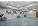 Finished basement features a mirrored dance studio with barre and cushioned seating at 3013 Walker Hill Way, Marietta, GA 30064