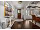 Elegant foyer with dark wood floors, white trim, and stylish decor at 3013 Walker Hill Way, Marietta, GA 30064