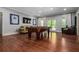 Spacious game room featuring a pool table, wood floors, and a comfortable seating area, perfect for relaxation at 3013 Walker Hill Way, Marietta, GA 30064