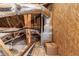 Attic with insulation and equipment, reflecting function and maintenance at 3380 Labrouste Cv, Duluth, GA 30097