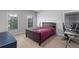 Bedroom features carpet, bright windows, and contemporary furnishings at 3380 Labrouste Cv, Duluth, GA 30097