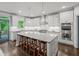 Kitchen featuring stainless steel appliances and a center island with seating at 4910 Conover Dr, Atlanta, GA 30338