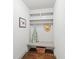 Mudroom with built-in bench and storage at 4910 Conover Dr, Atlanta, GA 30338