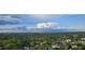 Lovely aerial view of a city with scattered clouds, lush trees and neighborhood homes at 199 14Th St # 2502, Atlanta, GA 30309