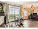 Bright dining area featuring large windows with views of trees and cityscape at 199 14Th St # 2502, Atlanta, GA 30309
