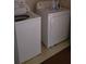 Laundry room area featuring white washer and dryer at 65 King James Se Ct, Conyers, GA 30013