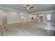 Open floor plan connecting the living room to the modern kitchen, ideal for Gathering gatherings and entertaining at 100 Bree Dr, Fayetteville, GA 30214