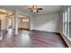 Spacious living area boasting hardwood floors, large windows, and an open floor plan at 1345 Aster Ives Dr, Lawrenceville, GA 30045