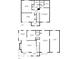Detailed floor plan showcasing the layout of both floors, including room dimensions and placement at 381 Fleming Ct, Jonesboro, GA 30238