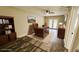 Home office with french doors, desk, and bookshelf at 381 Fleming Ct, Jonesboro, GA 30238