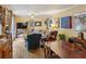 Comfortable living room with a TV, built-in shelving, and access to the outside at 725 Brown Pl, Decatur, GA 30030