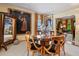 Elegant dining room with beautiful artwork, stylish furniture, and sophisticated decor at 1676 Grove Park Way, Decatur, GA 30033