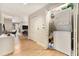 Convenient laundry closet with stacked washer and dryer located within the unit at 195 14Th St # 1501, Atlanta, GA 30308