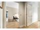 A bright living room can be seen through the open doorway, showing stylish décor and seating at 195 14Th St # 1501, Atlanta, GA 30308