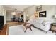 Bright, open floor plan shows living room and dining area with stylish furnishings at 195 14Th St # 1501, Atlanta, GA 30309