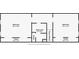 Upstairs floor plan showing two bedrooms, two closets and bath with stairs to downstairs at 195 Willow Way, Stockbridge, GA 30281