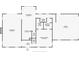 Downstairs floor plan showing living room, dining room, kitchen, primary bedroom, garage, and laundry at 195 Willow Way, Stockbridge, GA 30281
